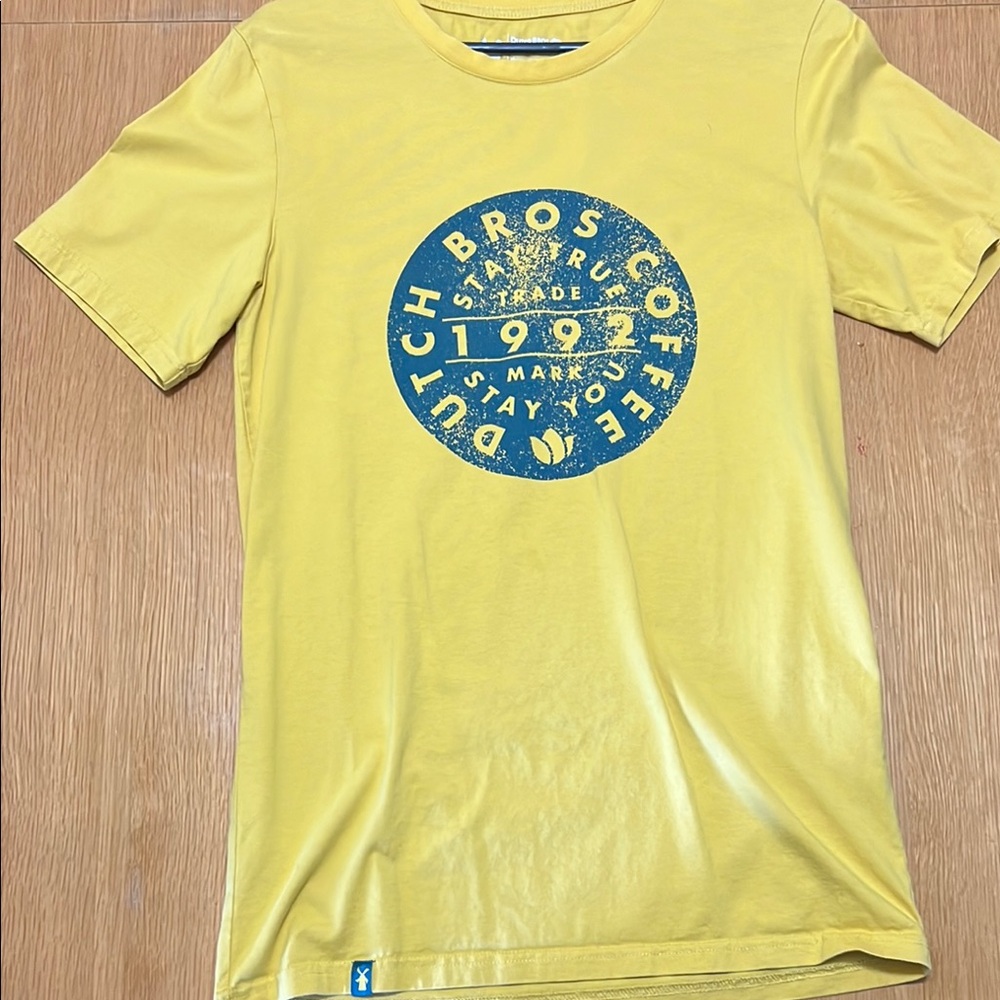 Dutch Bros Yellow and Blue Short Sleeve Tee